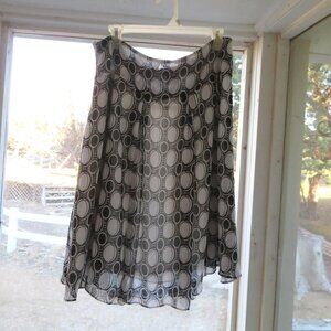 Vintage flowy pleated skirt